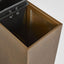 Odile Fiber Cement Dual Planter with Wheels Rust