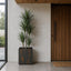 Odile Fiber Cement Dual Planter with Wheels Charcoal