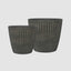 Elwood Set of 2 Planters Black