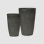 Elwood Set of 2 Tall Planters Black