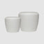 Pebble Set of 2 Planters White