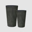 Ridge Set of 2 Tall Planters Black