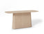 P.O.V. Table 468 Rectangle (Heavily Rounded Corners) - European Oak - By TON