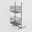 Burgundy Basket Stand