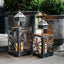 Rustic Tin Christmas Lantern Set of 2