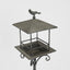 Rustic Bird feeder Black