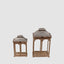 Serre Set of 2 Hurricanes Brown