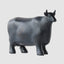 Fresian Black Cow Statue