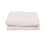 Ticking Sherpa Throw Quilt Pink