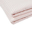 Ticking Sherpa Throw Quilt Pink