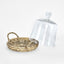 Willow Plate With Glass Cloche