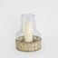 Chimney Hurricane With Wicker Base