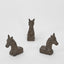Horse Set of 3 Cast Iron Pot Feet