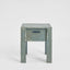 Arles Wooden Stool Light Blue