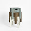 Arles Wooden Stool Light Blue