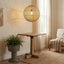 Square Side Table w X Base