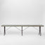 Long Zinc top Bench with Metal legs