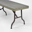 Long Zinc top Bench with Metal legs