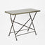 Metal Top Folding Console