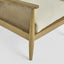Luberon Armchair Oak & Rattan W/Linen Blend Cushions