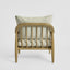 Luberon Armchair Oak & Rattan W/Linen Blend Cushions