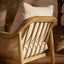 Luberon Armchair Oak & Rattan W/Linen Blend Cushions