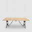 Avignon Dining Table Forged Iron & Ebonized Pinewood