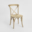Bergerac Cross Back Dining Chair Seegrass & Oak