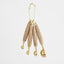 Wooden Handle Measuring Spoons Set of 4