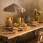 The Heirloom Pleated Lampshade Gingham Brown