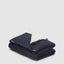 Ribbed Sherpa Throw Quilt Black