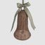Rattan Bell Ornament Chocolate Brown