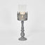 Snow Candle Holder Zinc
