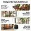 Artiss Tall Plant Stand Indoor, 6-Tier Pot Plant Shelf with Hanging Hooks, Metal & Wooden Flower Holder, Large Tiered Display Rack for Patio Garden Balcony Living Room, Indoor Outdoor Use