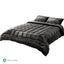 Giselle Bedding Faux Mink Quilt Queen Size Charcoal