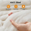 Giselle Bedding Wool Quilt 800GSM Extra Thick Double Winter Doona Baffle Box Construction 100% Wool Filling