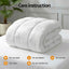 Giselle Bedding Wool Quilt 800GSM Extra Thick Double Winter Doona Baffle Box Construction 100% Wool Filling