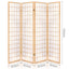 Artiss 4 Panel Room Divider Screen 174x179cm Natural