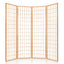Artiss 4 Panel Room Divider Screen 174x179cm Natural