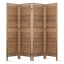 Artiss 4 Panel Room Divider Screen 160x170cm Louver Oak