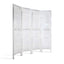 Artiss 4 Panel Room Divider Screen 163x170cm Louver White