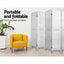 Artiss 8 Panel Room Divider Screen 326x170cm Louver White
