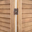 Artiss 4 Panel Room Divider Screen 163x170cm Shelf Oak
