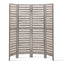 Artiss 4 Panel Room Divider Screen 163x170cm Louver Grey
