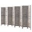Artiss 8 Panel Room Divider Screen 326x170cm Louver Grey