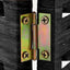 Artiss 3 Panel Room Divider Screen 123x170cm Woven Black