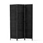 Artiss 3 Panel Room Divider Screen 123x170cm Woven Black