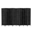 Artiss 8 Panel Room Divider Screen 326x170cm Woven Black