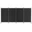 Artiss 4 Panel Room Divider Screen 345x180cm Fabric Black