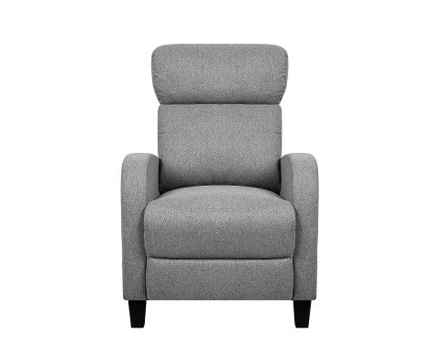 Artiss Fabric Reclining Armchair - Grey